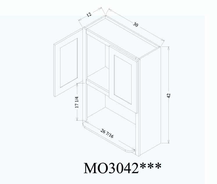 微波炉柜-MO3042***
